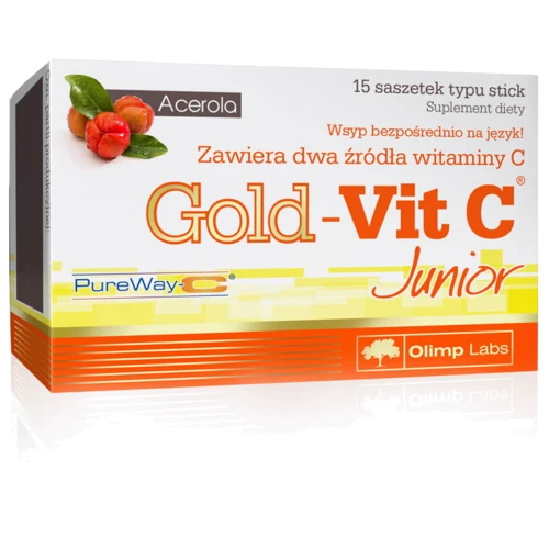 Olimp Gold-Vit C Junior витамин С со вкусом малины 15 пакетиков
