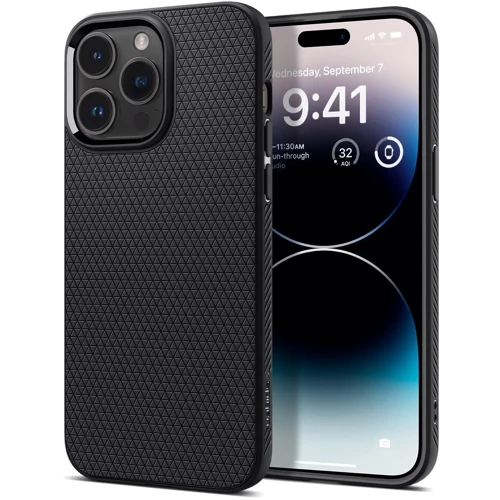 Чохол для iPhone Spigen Liquid Air Matte Black (ACS04813) для iPhone 14 Pro Max: Колір чорний
