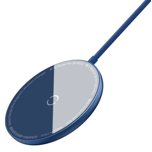 Зарядний пристрій Baseus Wireless Charger MagSafe Simple Mini 15W Blue (WXJK-H03) для iPhone 16 I 15 I 14 I 13 I 12 series: Особливості MagSafe