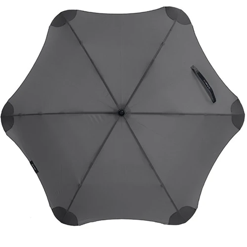 Протівоштормовой парасольку чоловічий напівавтомат Blunt чорний (Bl-xs-charcoal)