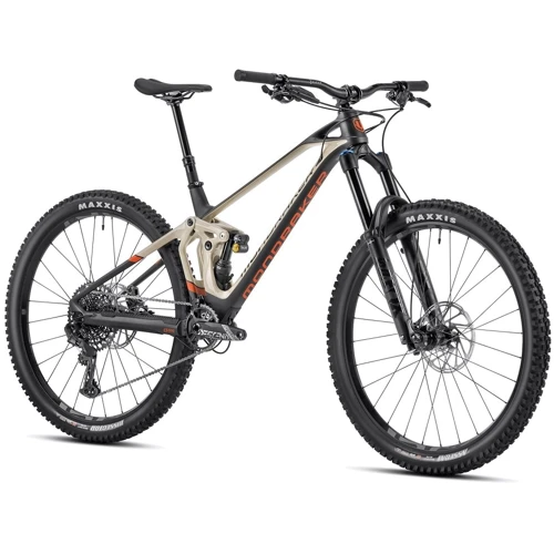 Велосипед MONDRAKER SUPER FOXY CARBON R 29" T-M, Carbon / Desert Grey / Orange (2023/2024)