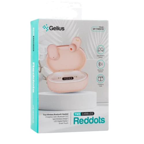 Наушники Gelius Pro Reddots GP-TWS010 Pink: Назначение Для смартфона