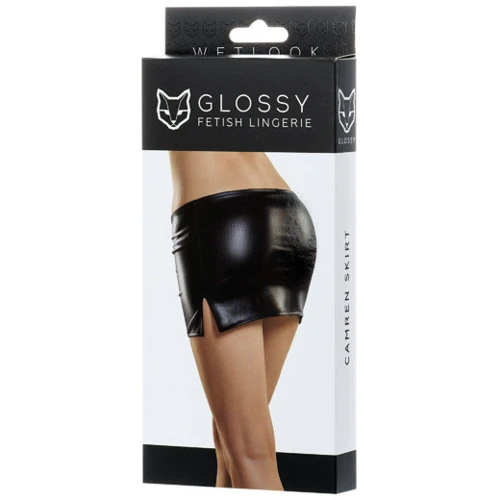 Мини-юбка Glossy Fetish Lingerie Wetlook Carmen Вlack, L