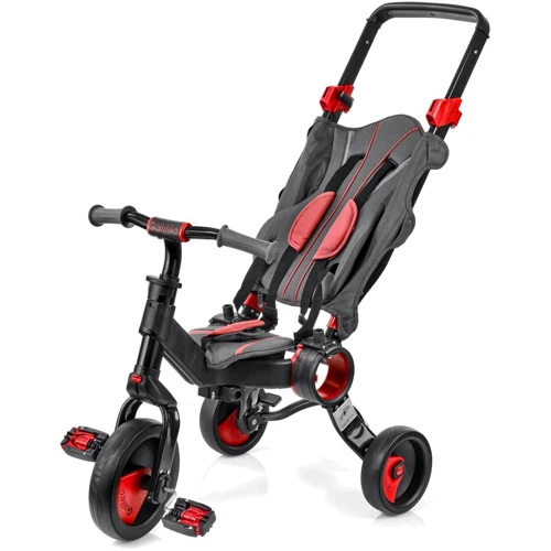 Триколісний велосипед Galileo Strollcycle Black Червоний (GB-1002-R): Діаметр коліс, дюймів 12