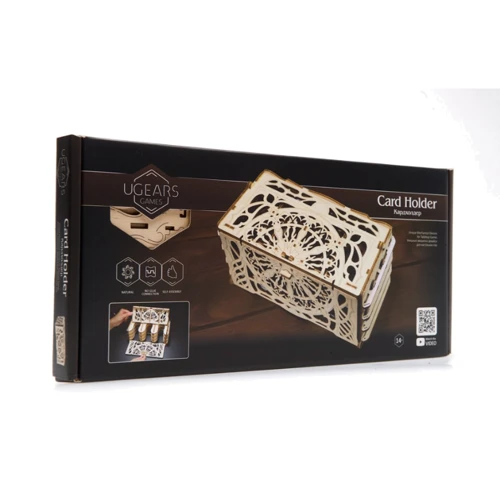 Механический 3D пазл UGEARS "Кардхолдер для настольных игр" (70068)