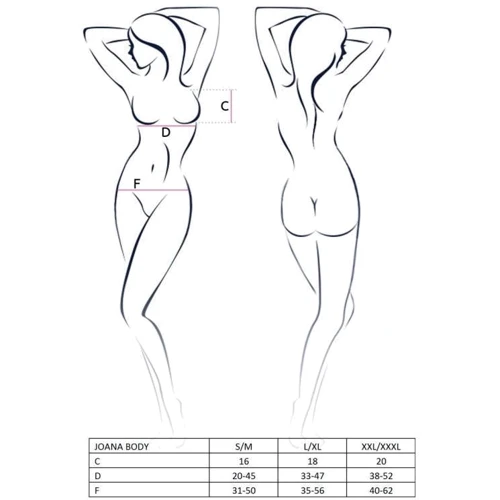 Соблазнительное монокини Passion JOANA BODY black L/XL