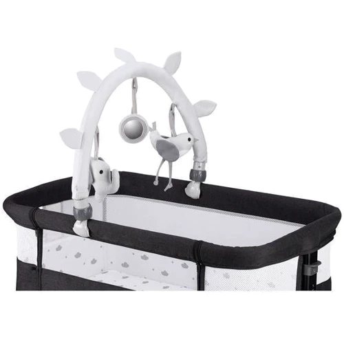 Ліжечко приставне Momi Revo Dark Grey (4423)