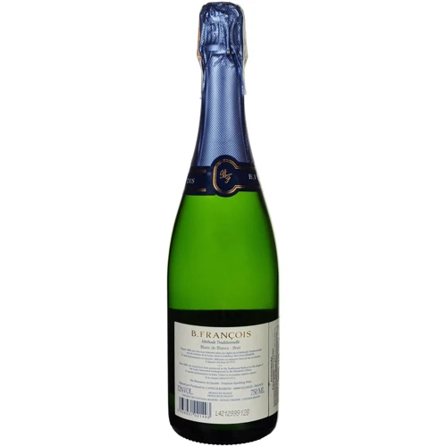 Вино игристое B.Francois Brut белое брют 0.75 л (FSH_3438931021493): Объем, л 0.75
