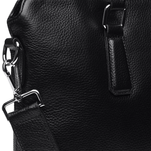Borsa Leather Bag Black (k19152-1-black) for MacBook 13": Материал Кожа