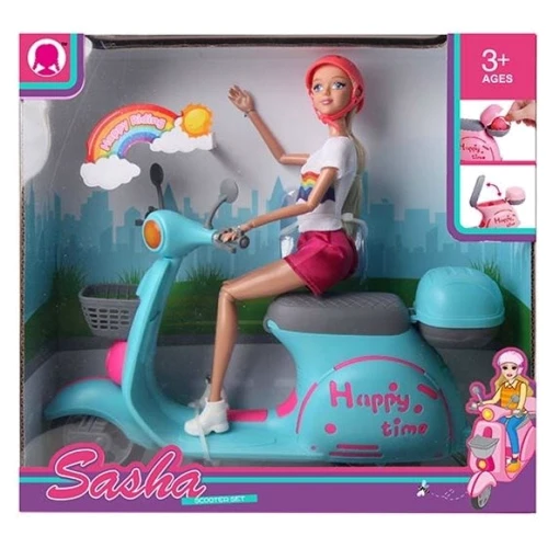 Кукла шарнирная Sasha мотоцикл 29 см (51841)