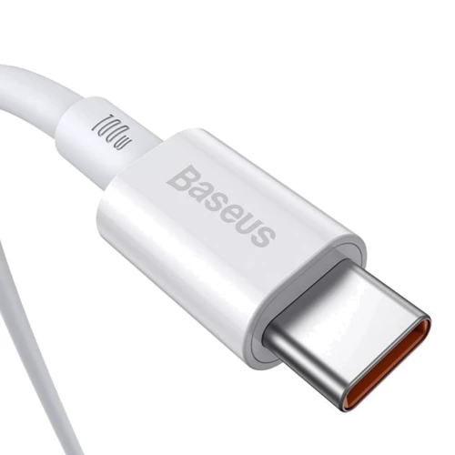Кабель Baseus Cable USB-C to USB-C Superior Series PD 100W 1m White (CATYS-B02): Тип USB-C - USB-C