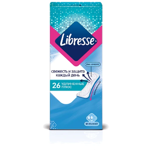 Libresse Daily Fresh Plus Long Щоденні прокладки 26 шт.: Вид Прокладки гігієнічні