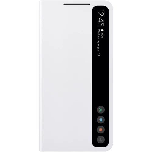 Чехол для телефонов Samsung Clear View Cover White (EF-ZG990CWEGRU) for Samsung G990 Galaxy S21 FE
