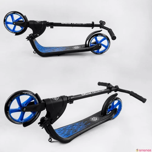 Самокат алюмінієвий Best Scooter синій (79855): Конструкція рами цільна