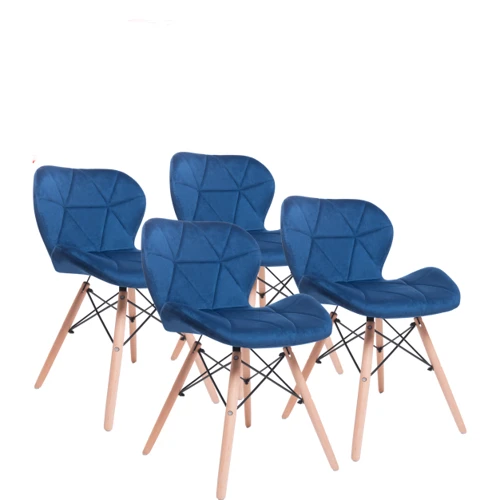 Комплект стільців GT Racer X-D27 Velvet Blue 4 шт.
