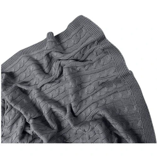 Плед Cosas Kos Dark Grey 75x95 темно-сірий (4822068995274)