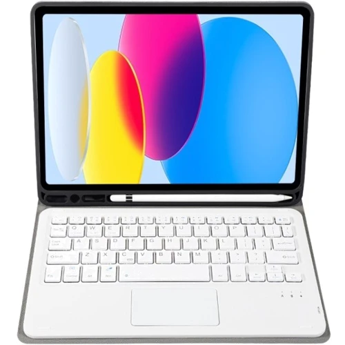 Аксессуар для iPad BeCover Case Smart Keyboard TouchPad Deep Blue for iPad 10.9 (2022 / 2024) / iPad 11 2025 (712376): Особенности отделение для стилуса, Складывается в подставку, с беспроводной клавиатурой, магнитное крепление, Надежная защита от царапин и загрязнений