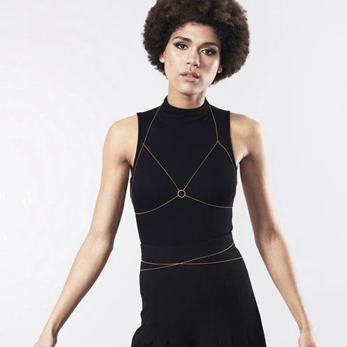 

Украшение-портупея Bijoux Indiscrets Magnifique Bra Chain - Gold