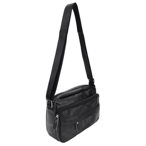 Мужская сумка через плечо Borsa Leather черная (m1t823-black): Страна производитель Тайвань