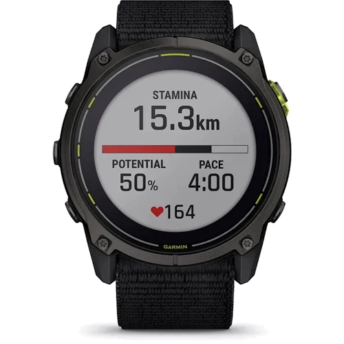 Смарт-часы Garmin Enduro 3 Carbon Gray DLC Titanium with Black UltraFit Nylon Strap (010-02751-01): Материал ремешка нейлон