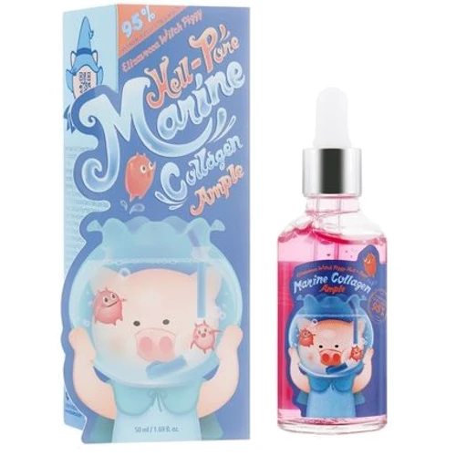 Elizavecca Witch Piggy Hell Pore Marine Collagen Ample Подтягивающая сыворотка для лица с коллагеном 50 ml