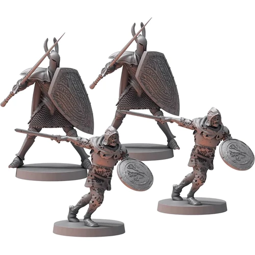 Миниатюры Steamforged Games Ltd Dark Souls RPG Mini Wave 1 SKU1 - The Silver & The Dead Серебрянные рыцари и немертвые солдаты