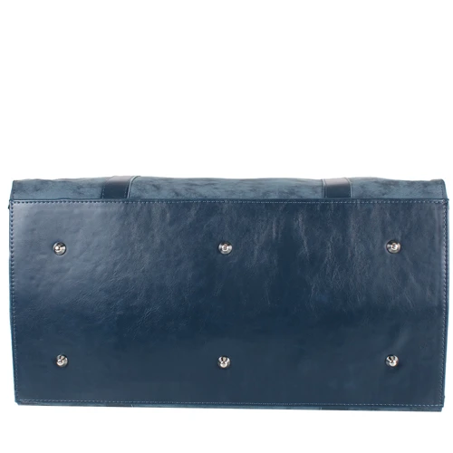 Женская сумка тоут Laskara синяя (LK10190-blue-duo): Материал Искусственная кожа