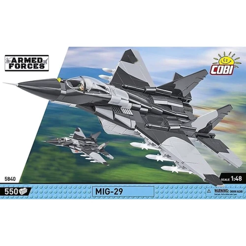 Конструктор Cobi Armed Forces Літак МіГ-29 (UA/PL) Fulcrum (COBI-5840): Кількість деталей, шт. 550