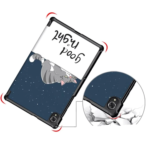 Аксесуар для планшетних ПК BeCover Smart Case Good Night для Lenovo Tab M10 TB-X606/M10 Plus (2 Gen)/K10 TB-X6C6 (708034): Матеріал Штучна шкіра + пластик