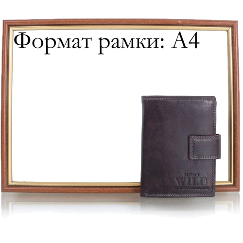 Мужской кошелек Always Wild темно-коричневый (DNKD1072L-MCR-black) фото 7