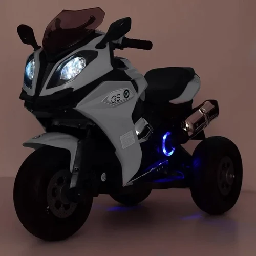 Детский электромотоцикл 3 колесный Bambi Racer BMW белый (M 3913EL-1): Материал корпуса пластик