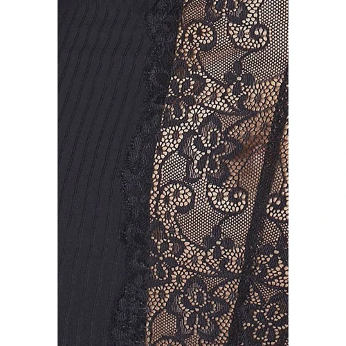 Пеньюар с кружевом Passion ZOJA CHEMISE black 6XL/7XL