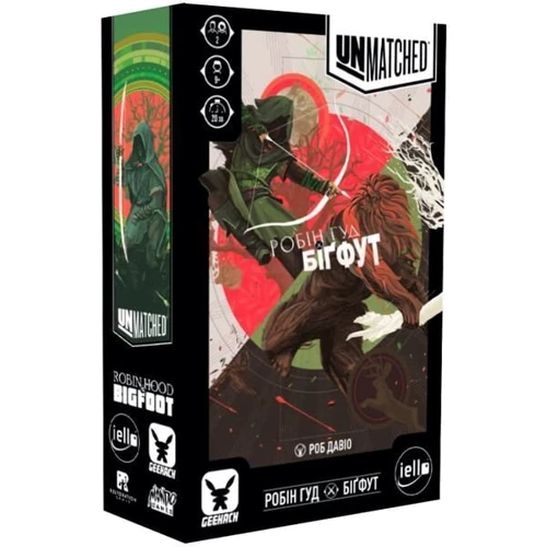 Настільна гра Geekach Games Unmatched: Робін Гуд проти Бігфуту (укр) фото 5