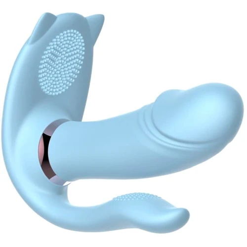 Анально-вагинально-клиторальный вибратор BOSS Cat Tirple