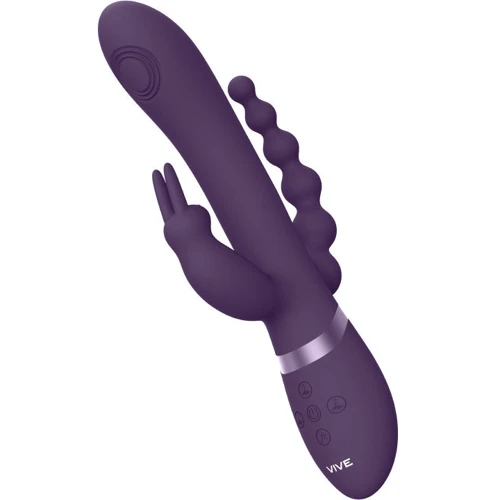 Вибратор-кролик Vive Rini 3в1 Violet