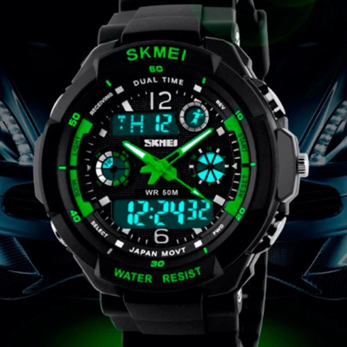 Наручные часы Skmei S-Shock Green 0931: Механизм Кварцевый