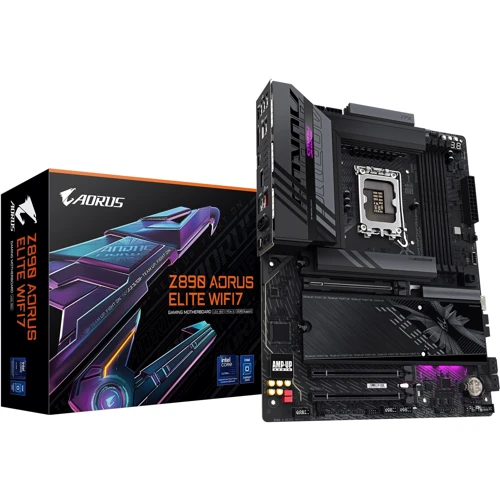 Gigabyte Z890 AORUS ELITE WIFI7: Роз'єми на задній панелі Thunderbolt, USB 2.0, USB 3.2 Gen 1, USB 3.2 Gen 2, DisplayPort, Ethernet RJ-45, HDMI, S/PDIF (Оптический)
