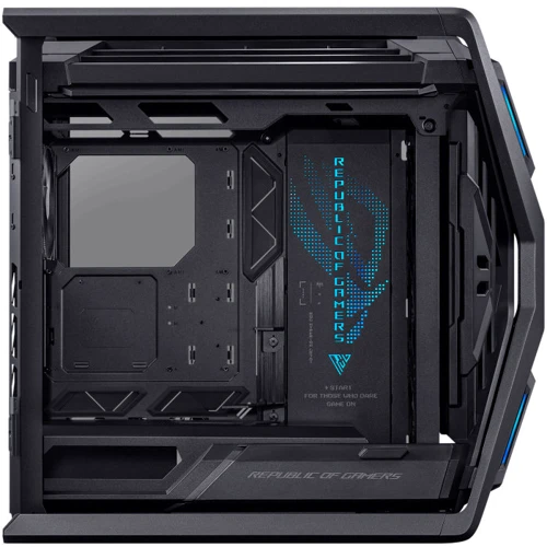 Корпус ASUS ROG Hyperion GR701 Black (90DC00F0-B39000): Материал передней панели пластик