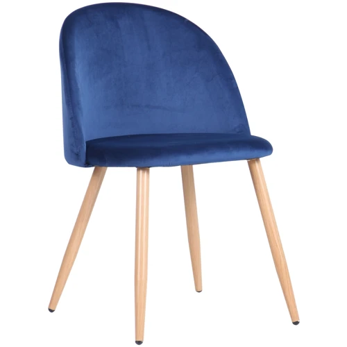 Стул обеденный AMF Sherry beech/blue velvet (545868)