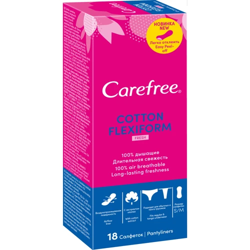 Carefree Flexi Form Fresh Щоденні прокладки 18 шт.