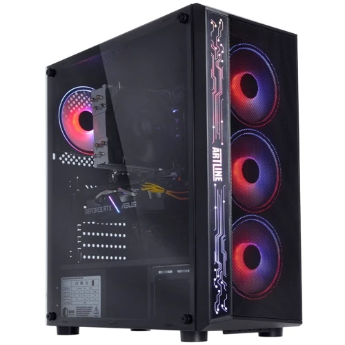 Персональный компьютер (ПК) ARTLINE Overlord X77 (X77v58): Видеокартка NVIDIA GeForce RTX 3070 Ti, 8 ГБ