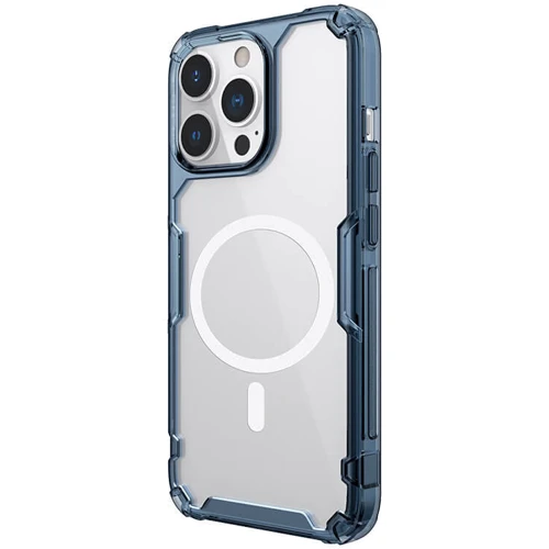Чехол для iPhone Nillkin Nature Pro Magnetic Blue/Clear for iPhone 15 Pro Max: Материалы Термополиуретан