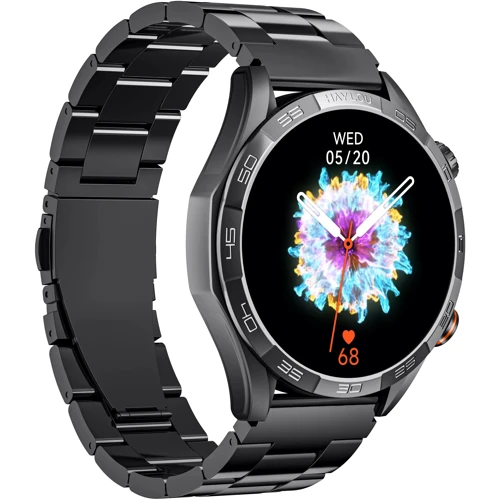 Смарт-часы Haylou Solar 5 (LS20) Black (Silicone + Stainless Steel Strap): Материал ремешка Нержавеющая сталь / Силикон