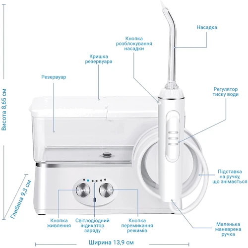 Зубна щітка H2OFloss HF-3 pro White фото 7