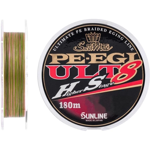 Шнур Sunline PE EGI ULT HS8 180m #0.7/0.138mm 5.3kg (1658.07.79)