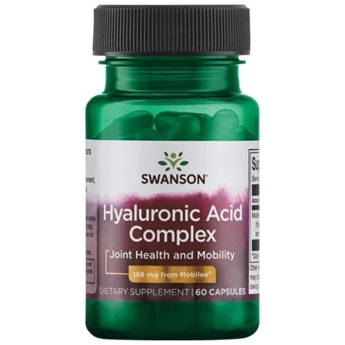 Swanson Hyaluronic Acid Complex, 166 mg, 60 Capsules (SWA-02864)