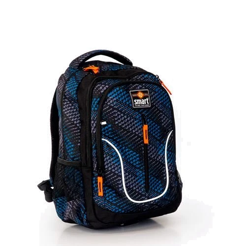 Рюкзак школьный SMART TN-07 Global, черно-синий (558632)