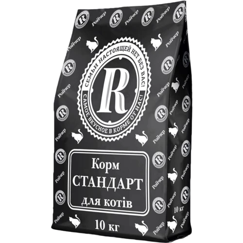Сухой корм для кошек Ройчер Стандарт с курицей 10 кг (4820125432199)