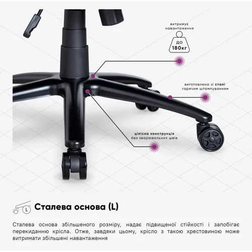 Геймерское кресло Cyberlux Poseidon Black (арт. GM-415 B) фото 12
