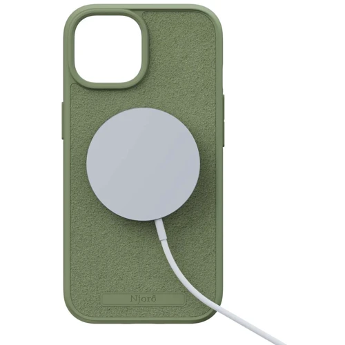 Чехол для iPhone Njord Suede MagSafe Case Olive (NA52SU06) for iPhone 15 Plus фото 5